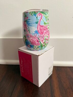 NIP Lilly Pulitzer Stemless Insulated Tumbler in Multi Floridita